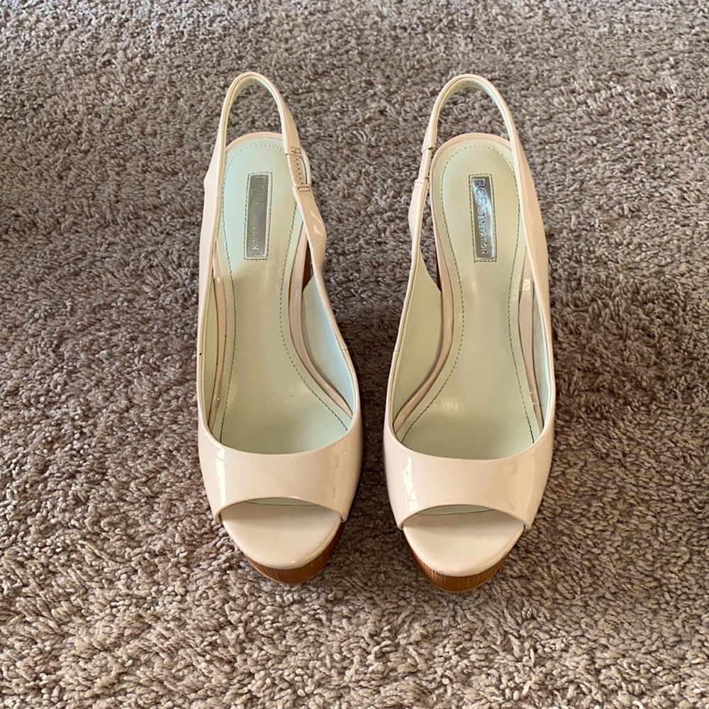 Bcbgeneration Nude Platform Sandals - image 2